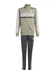 ADIDAS SPORTSWEAR Treniruočių kostiumas 'Seasonal Essentials Tiberio' &scaron;viesiai pilka / tamsiai pilka / alyvuogių spalva / balta