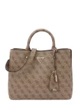 GUESS Rankinė 'MERIDIAN II GIRLFRIEND SATCHEL' ruda / &scaron;viesiai ruda