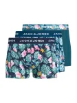 JACK & JONES Boxer trumpikės 'JACBUSTER' nakties mėlyna / benzino spalva / tamsiai žalia