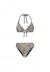 Shiwi Bikinis 'Liz' nebalintos drobės spalva / ruda / juoda
