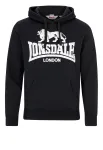 LONSDALE Megztinis be užsegimo 'Gosports 2' juoda / balta