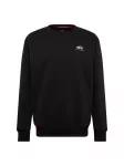 ALPHA INDUSTRIES Megztinis be užsegimo juoda / balta