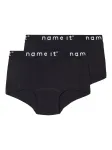 NAME IT Apatinės kelnaitės juoda / balta