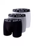 REPLAY Boxer trumpikės &scaron;viesiai pilka / margai pilka / juoda / balta