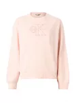 Calvin Klein Jeans Megztinis be užsegimo 'Textured Embroidery' persikų spalva / &scaron;viesiai oranžinė