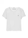 TOMMY HILFIGER Mar&scaron;kinėliai 'Essential Extra Slim Short Sleeve' balta