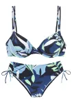 SUNSEEKER Bikinis tamsiai mėlyna / &scaron;viesiai mėlyna / pastelinė žalia / balta