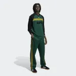 ADIDAS ORIGINALS Kelnės 'Firebird' geltona / tamsiai žalia