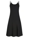 Serena Silueta Suknelė 'Below the knee satin slip dress 'Grace'' juoda