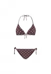 The Sunshine Brand Bikinio vir&scaron;utinė dalis 'Liz' ruda / balta