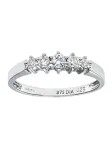 DIAMANT LETERNEL Žiedas 'Eternity-Ring aus 375 Wei&szlig;gold mit 0.25 Karat Diamant' sidabrinė