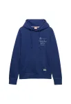 Superdry & Co Megztinis be užsegimo '1954' kobalto mėlyna / &scaron;viesiai pilka