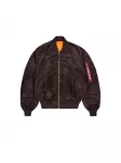 ALPHA INDUSTRIES Demisezoninė striukė 'MA-1 Heritage' tamsiai ruda / oranžinė