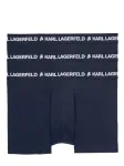Karl Lagerfeld Boxer trumpikės tamsiai mėlyna / balta