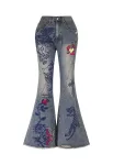 Ed Hardy Džinsai mėlyna / raudona