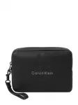 Calvin Klein Tualeto reikmenų / kosmetikos krep&scaron;ys 'Monologo Bracelet Strap' &scaron;viesiai pilka / juoda