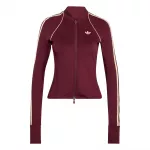 ADIDAS PERFORMANCE Sportinis džemperis 'SST' burgundi&scaron;ko vyno spalva / balta
