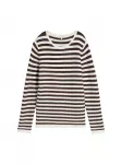 TOM TAILOR Megztinis ruda / balta