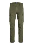 JACK & JONES Laisvo stiliaus kelnės 'JPSTACE JJTUCKER' alyvuogių spalva