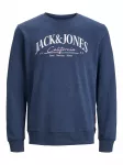 JACK & JONES Megztinis be užsegimo 'JORPalma' tamsiai mėlyna / pastelinė rožinė / balta