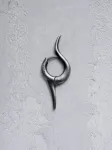 REYTEL Auskaras 'FLAME' sidabrinė