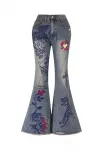 Ed Hardy Džinsai mėlyna / raudona
