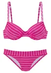 VIVANCE by LASCANA Bikinis rožinė / balta