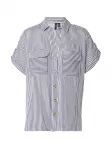 VERO MODA Palaidinė 'VMBumpy' nakties mėlyna / balta