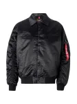 ALPHA INDUSTRIES Demisezoninė striukė antracito spalva / juoda