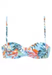 VENICE BEACH Bikinio vir&scaron;utinė dalis mėlyna / &scaron;viesiai mėlyna / tamsiai žalia / oranžinė