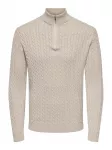 Only & Sons Megztinis 'ONSLoui' smėlio spalva