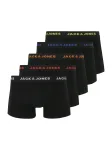 JACK & JONES Boxer trumpikės mėlyna / geltona / oranžinė / raudona / juoda / balta