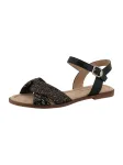 TOM TAILOR Sandalai ruda / juoda