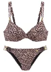 LASCANA Bikinis ruda / mokos spalva / juoda