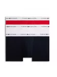 Tommy Hilfiger Underwear Boxer trumpikės 'Essential' tamsiai mėlyna jūros spalva / &scaron;viesiai pilka / raudona / balta
