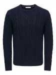 Only & Sons Megztinis 'ONSKIM' tamsiai mėlyna