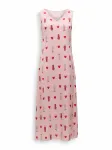 Cat e Lolette Vasarinė suknelė 'Loungewear dress' rožinė