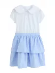 Next Suknelė 'Gingham School Tiered Rara' &scaron;viesiai mėlyna / balta