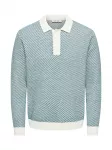 Only & Sons Megztinis 'ONSADRIAN' mėtų spalva / balta