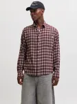 JACK & JONES Mar&scaron;kiniai 'JORFREDERIKSBERG' tamsiai ruda / karmino raudona / balta