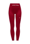 NIKE Sportinės kelnės 'Pro' vyno raudona spalva / balta