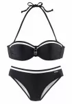 LASCANA Bikinis juoda / balta