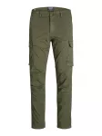 JACK & JONES Laisvo stiliaus kelnės 'JPSTACE JJTUCKER' alyvuogių spalva