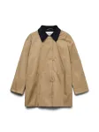 VERO MODA Demisezoninis paltas 'AWVickey' &scaron;viesiai ruda / juoda
