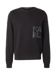 Karl Lagerfeld Megztinis be užsegimo pilka / juoda