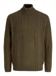JACK & JONES Megztinis 'JPRBLUCALLUM' alyvuogių spalva