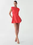 BWLDR Suknelė 'EDENA MINI DRESS' ugnies raudona