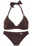 LASCANA Bikinis tamsiai ruda