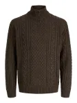JACK & JONES Megztinis 'JPRBLUCALLUM' tamsiai ruda
