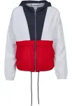 Urban Classics Demisezoninė striukė tamsiai mėlyna / ugnies raudona / balta